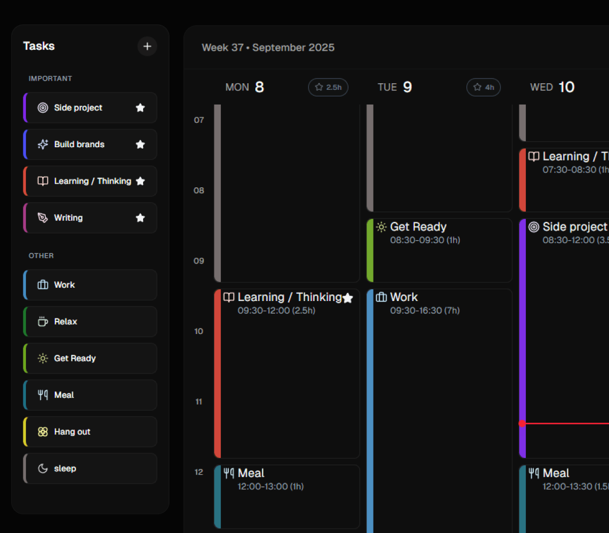 VISUAL TIME BOXING